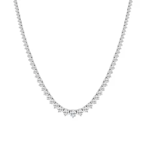 15.00 cttw Rivera Necklace with Round Lab Diamonds by Mercury Rings