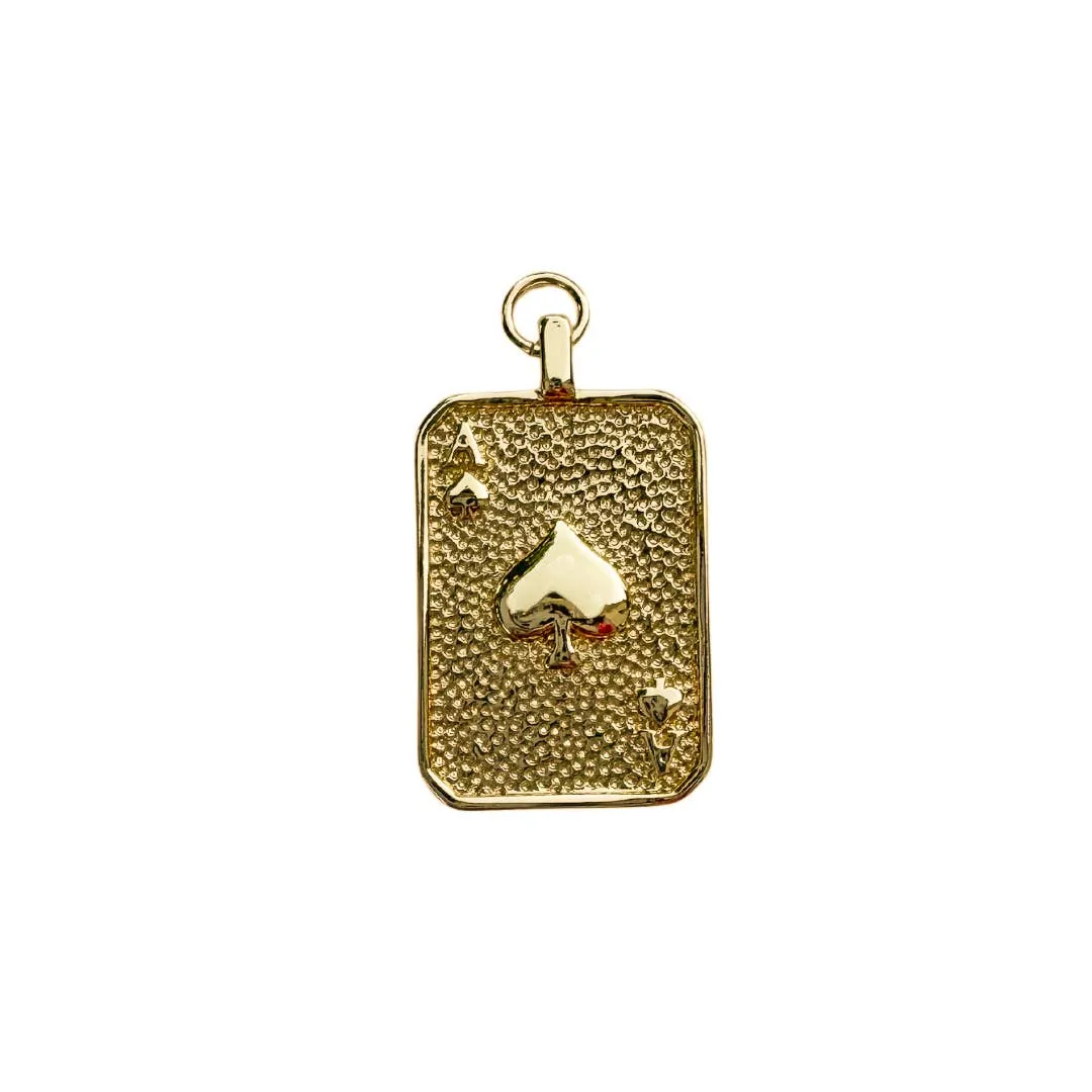 Ace Card Charm For Charm Necklace & Bracelet