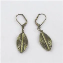 Antique Brass Drop Earrings