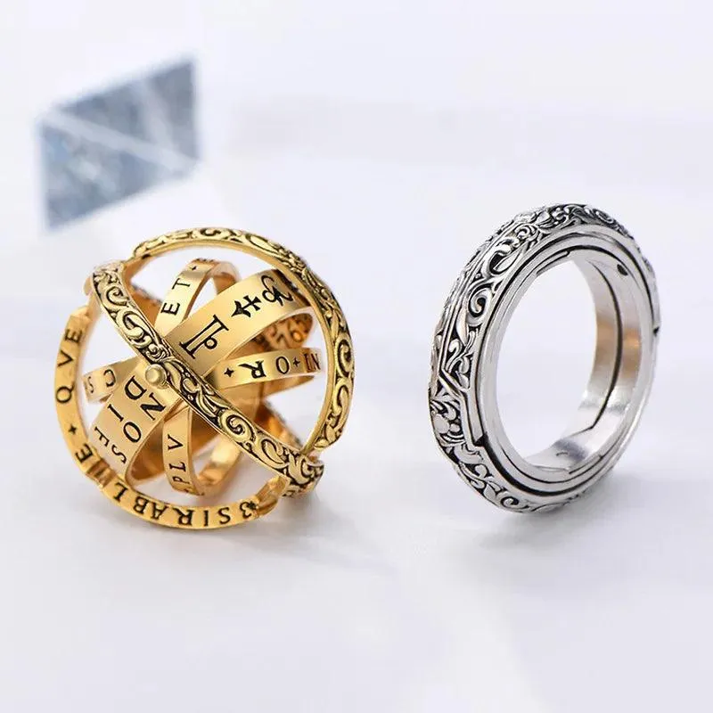 Astronomy Ball Finger Rings Charm JEwelry RCJMS11 Zinc Alloy For Men's Women's