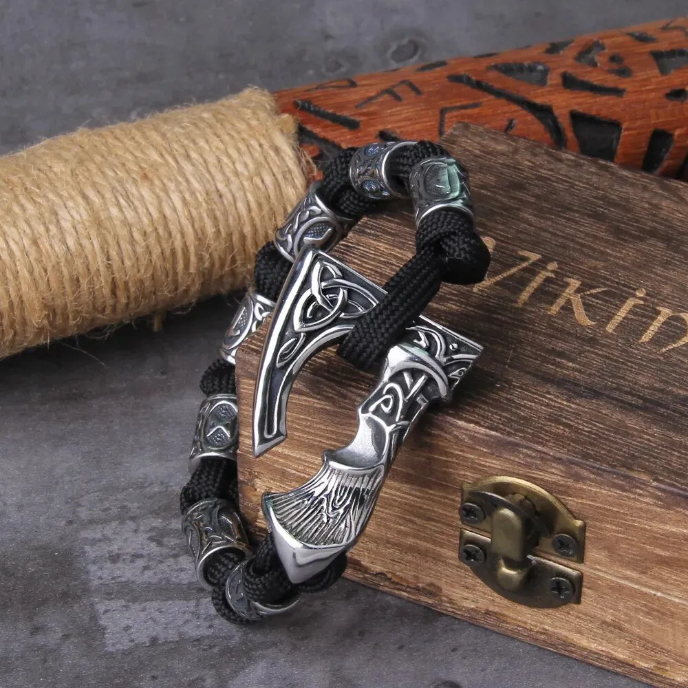 Axe Punk Beads Viking Bracelet