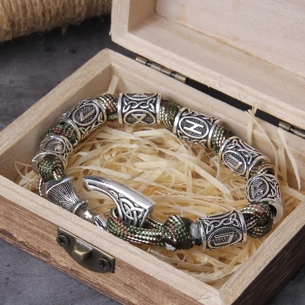 Axe Punk Beads Viking Bracelet