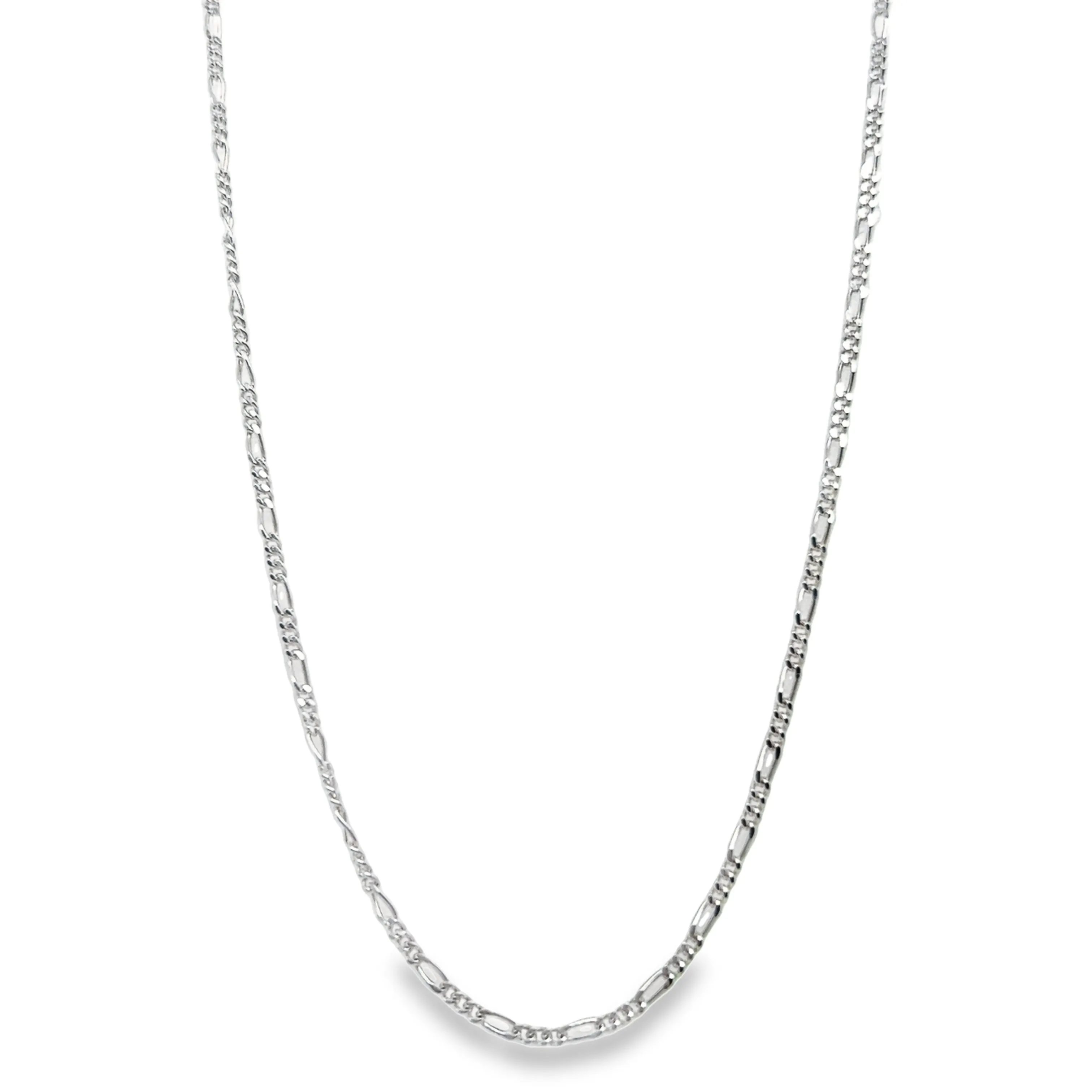 CA273 Figaro Chain Necklace-2mm L060