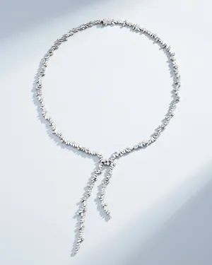 Classic Diamond Lariat Drop Necklace