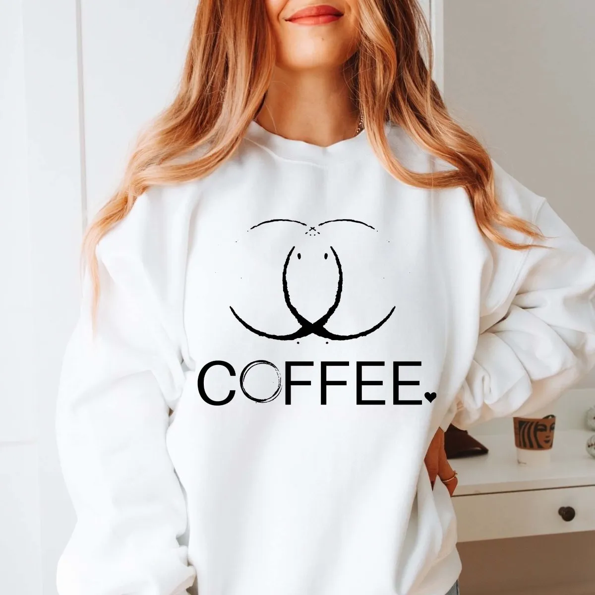 Coffee Rings Wholesale Graphic Sweatshirt - Fast Shipping