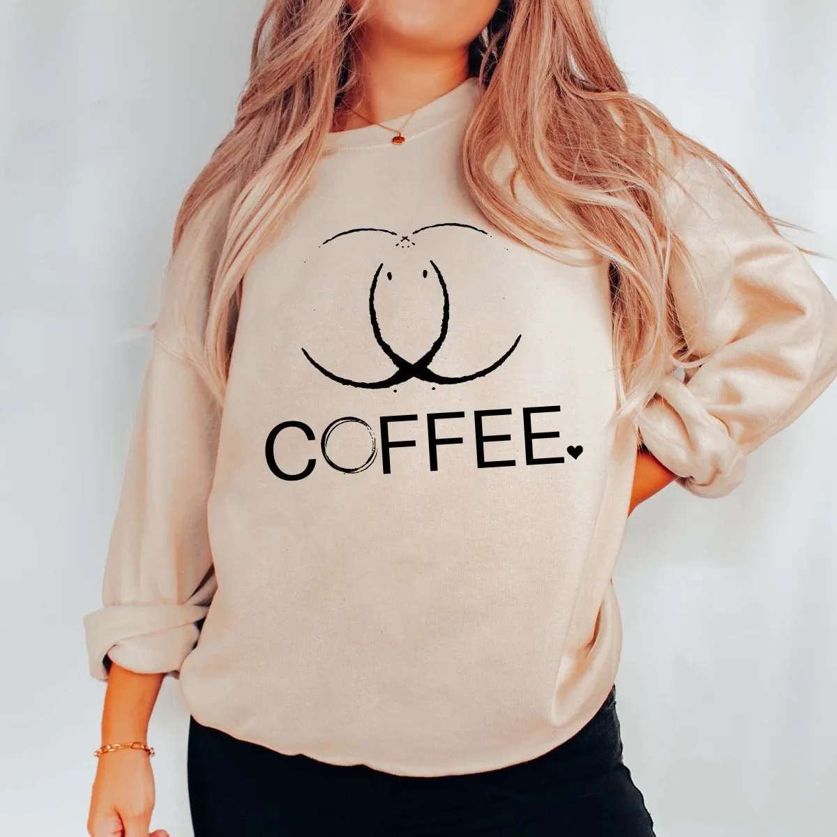 Coffee Rings Wholesale Graphic Sweatshirt - Fast Shipping