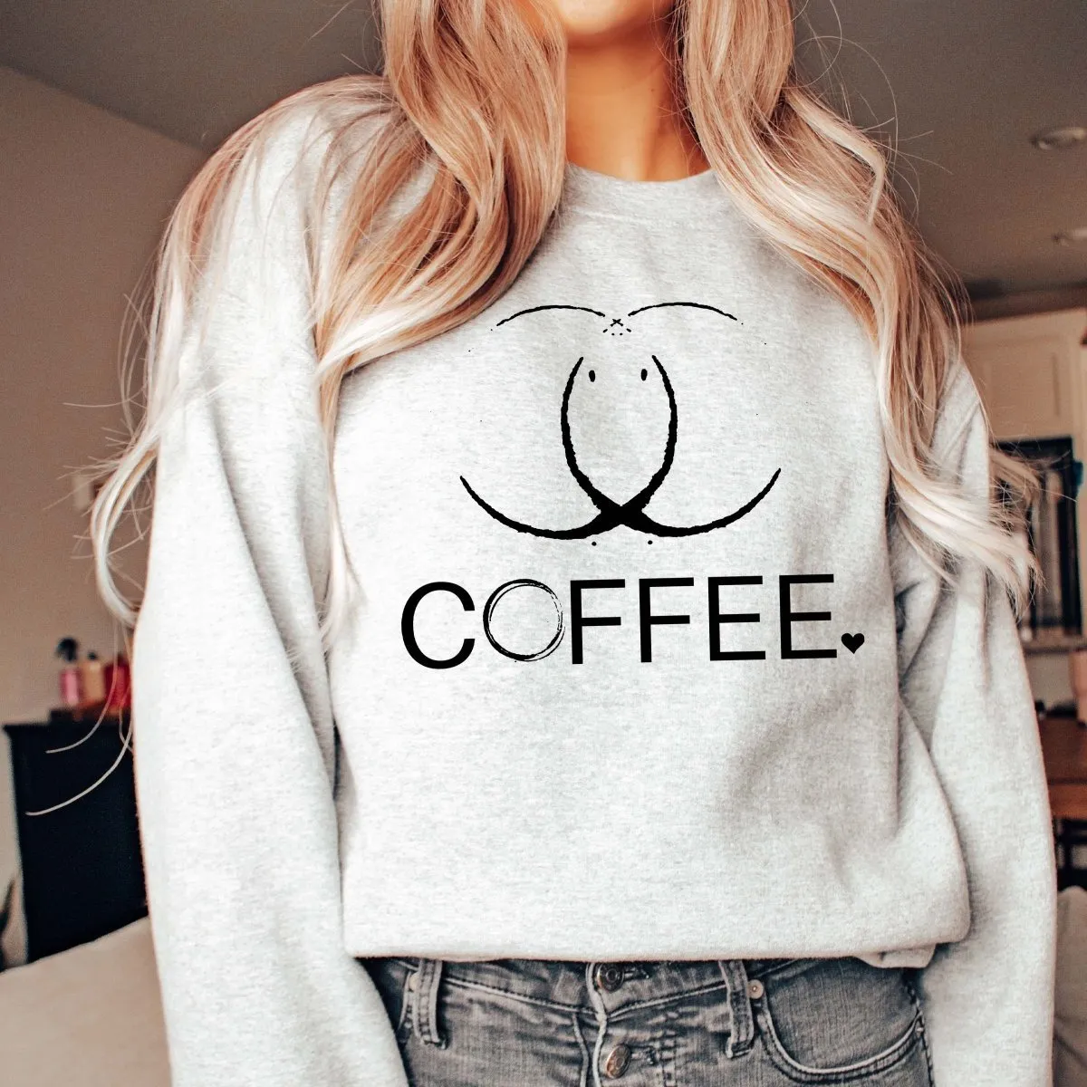 Coffee Rings Wholesale Graphic Sweatshirt - Fast Shipping