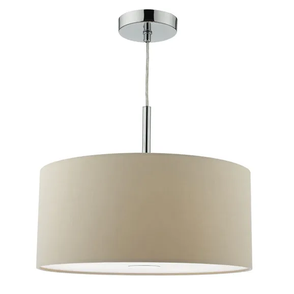 Dar Ronda 40cm 3 Light Pendant Ecru