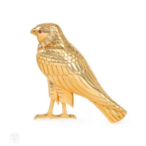 Egyptian revival "Horus" brooch, Cartier