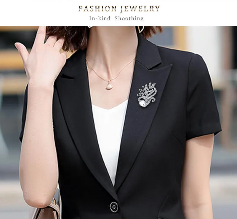 Factory Supply Fin Brooches Women Custom Poppy Brooches Fashion Lapel Pin Flower Brooch