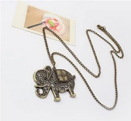 Fashion vintage elephant necklace Vintage necklaces Jewelry for women