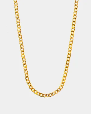 Flat Cuban Chain Necklace 5mm