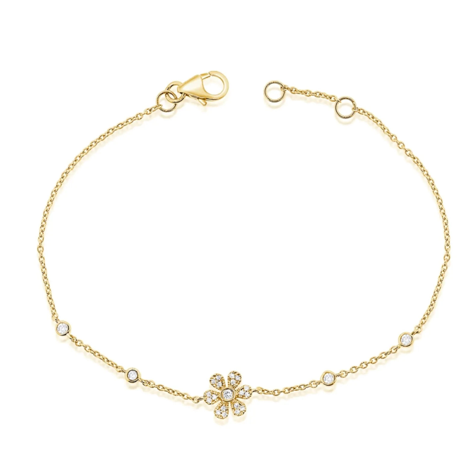 Flower Station Diamond Bracelet