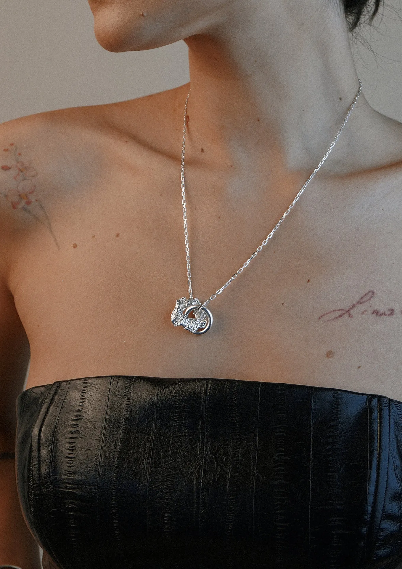 Forever Raw Necklace Silver