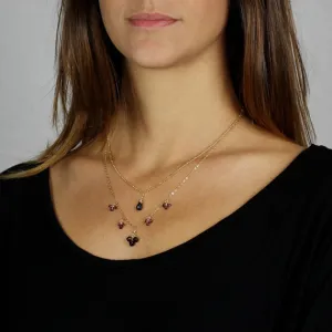 Garnet Layered Necklace