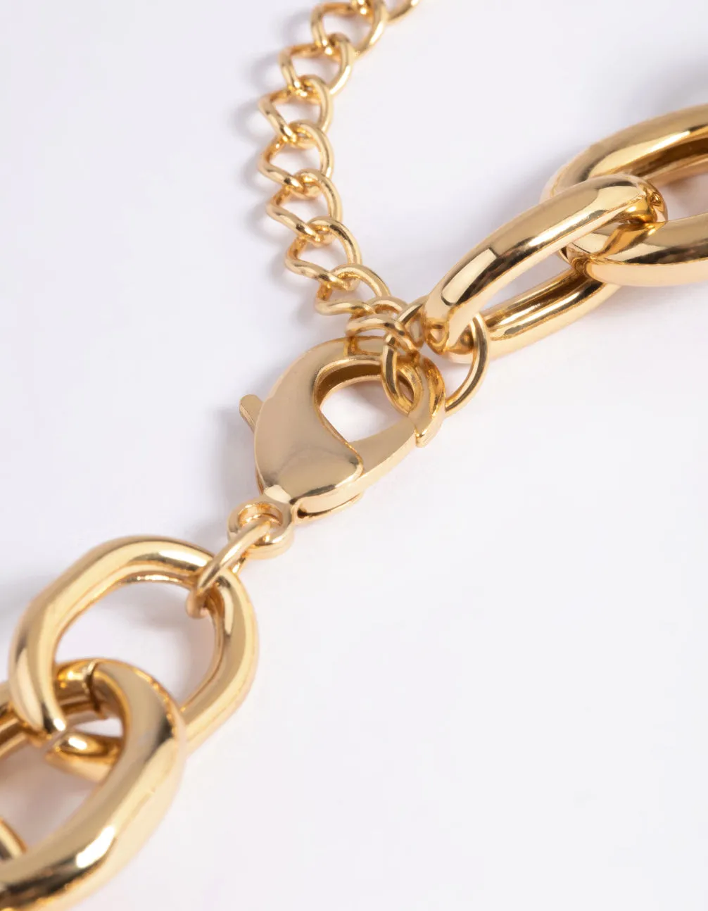 Gold Plated Knotted Chain Necklace