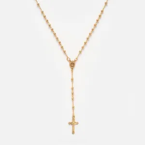 Gold Rosary Necklace