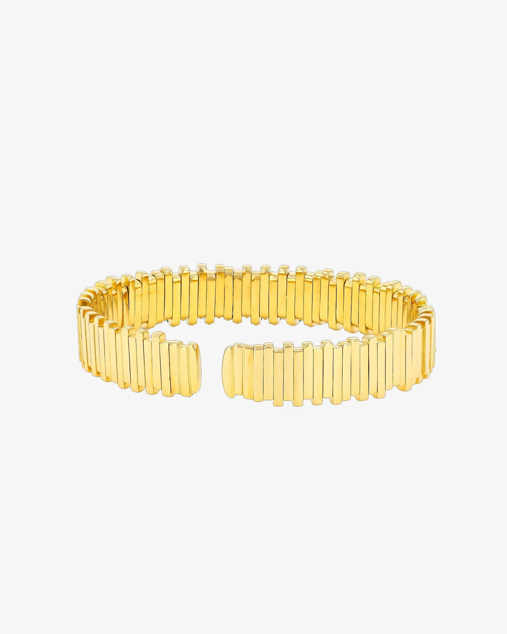 Golden Stacker Emerald Bangle