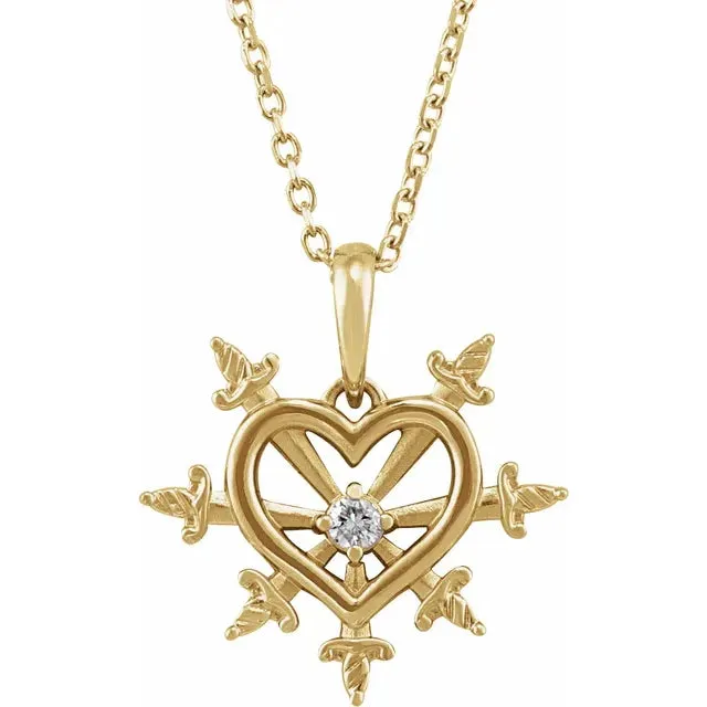 Heart & Daggers Necklace