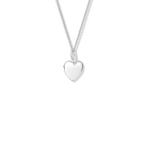 Heart Necklace Pendant Silver