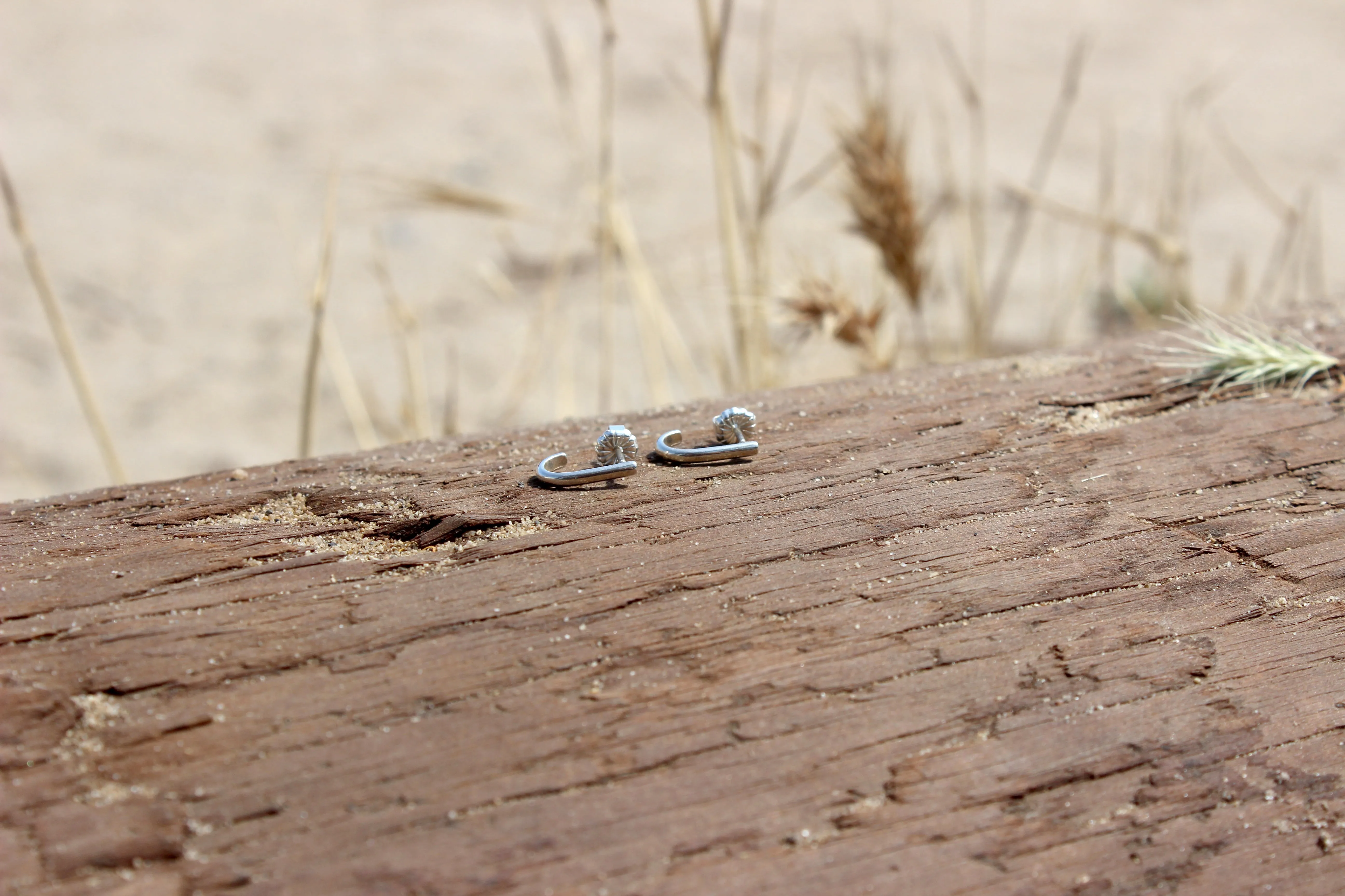 Home // Stud Earlobe Cuff, Gold Fill, Sterling Silver, Simple Earring // BH-E026