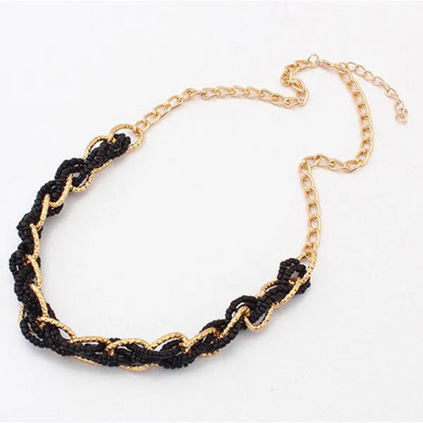 Hot Necklaces Pendants Women Statement Vintage Necklace Bohemia Bead Choker Necklace Beads Pendant For Party Gift Wedding