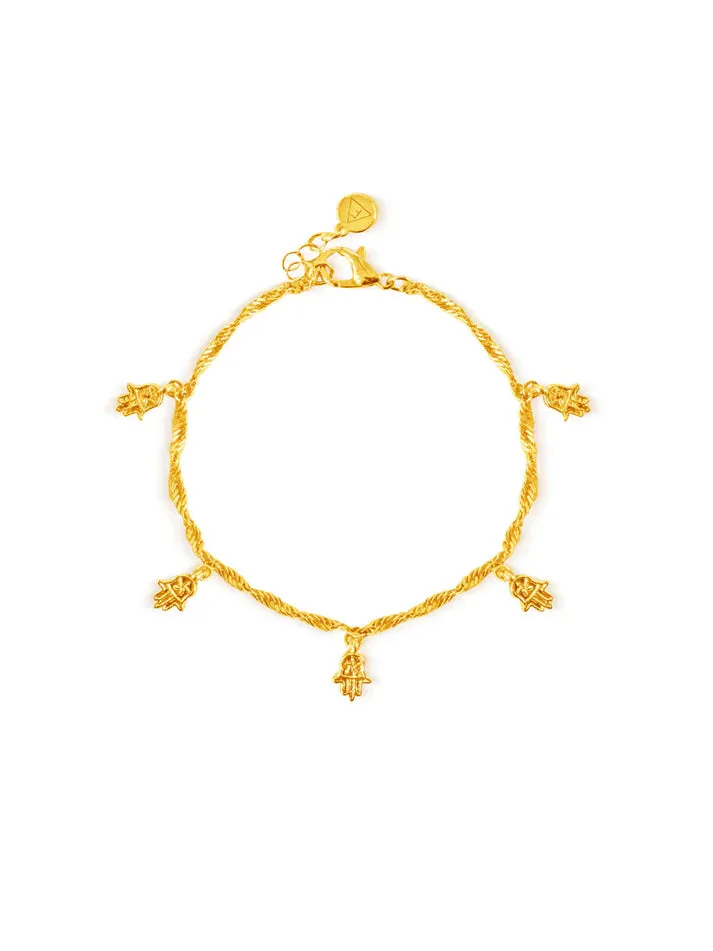 Inda Hamsa Charm Bracelet