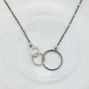 Jill Three Wide Link Necklace