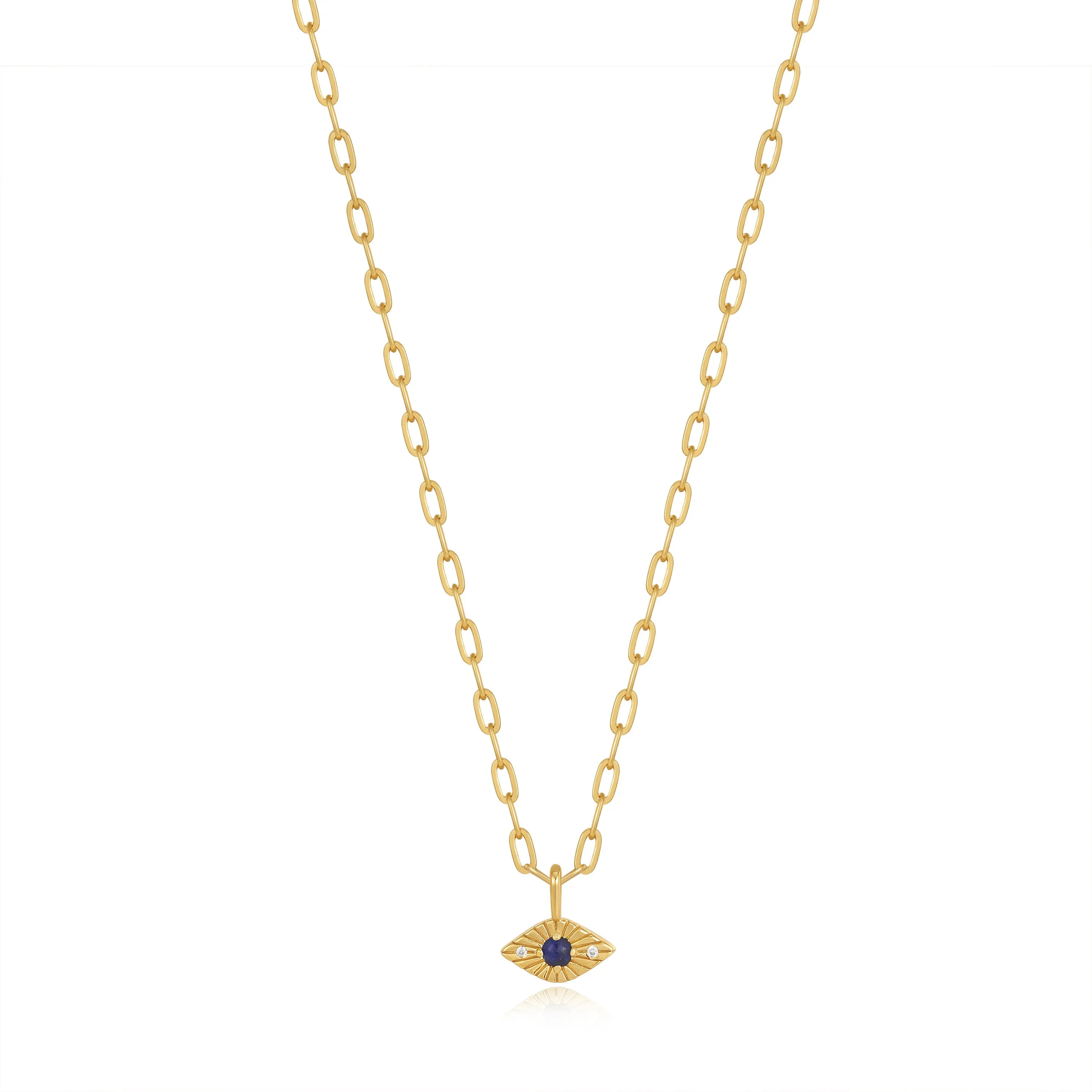 Lapis Evil Eye Necklace