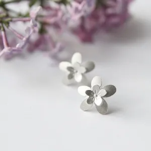 Large Sakura 3D Post Earring