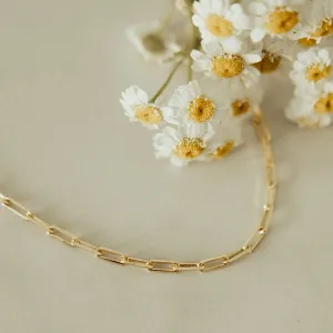 Madeline Gold Filled Paperclip Necklace