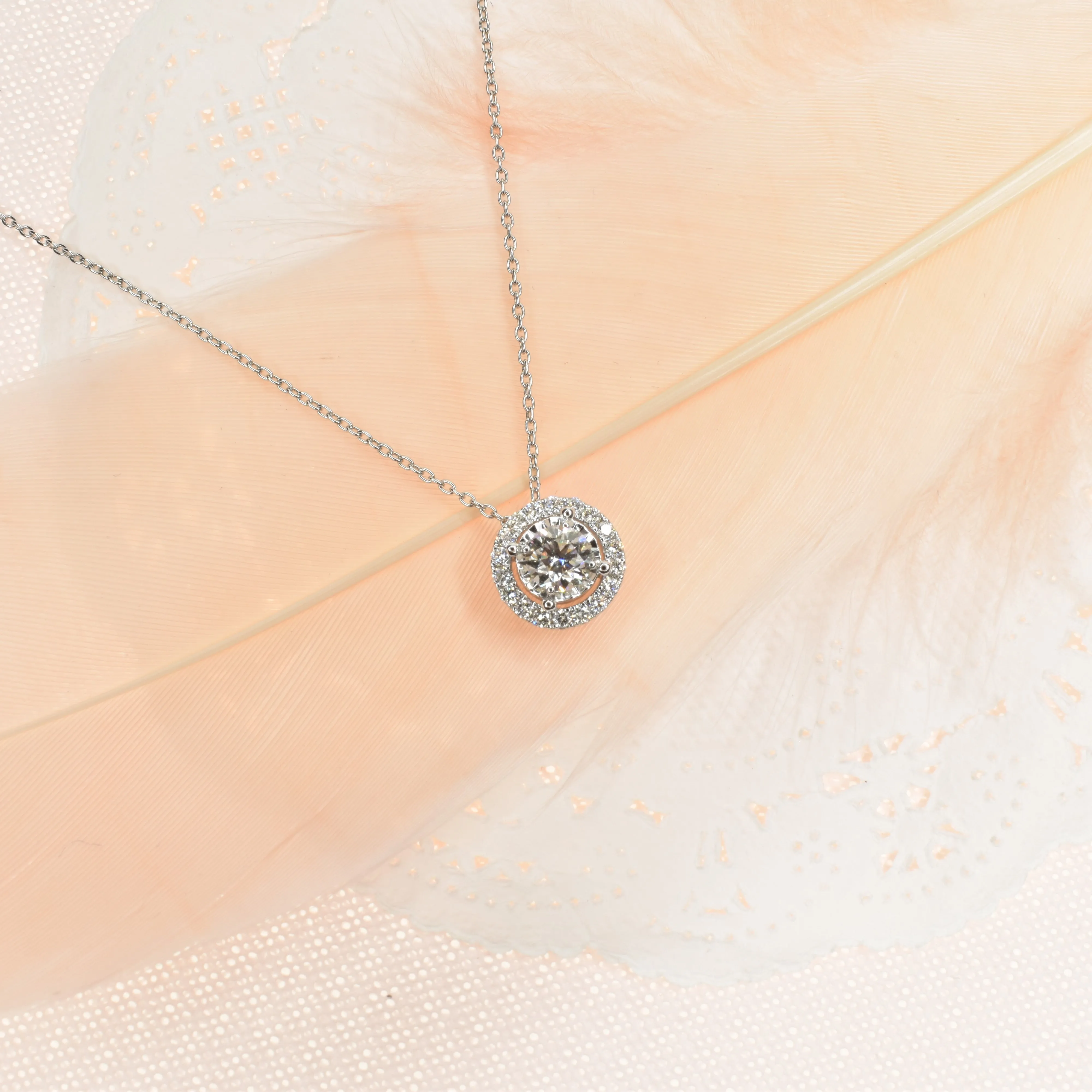 Majestic Halo Diamond Pendant