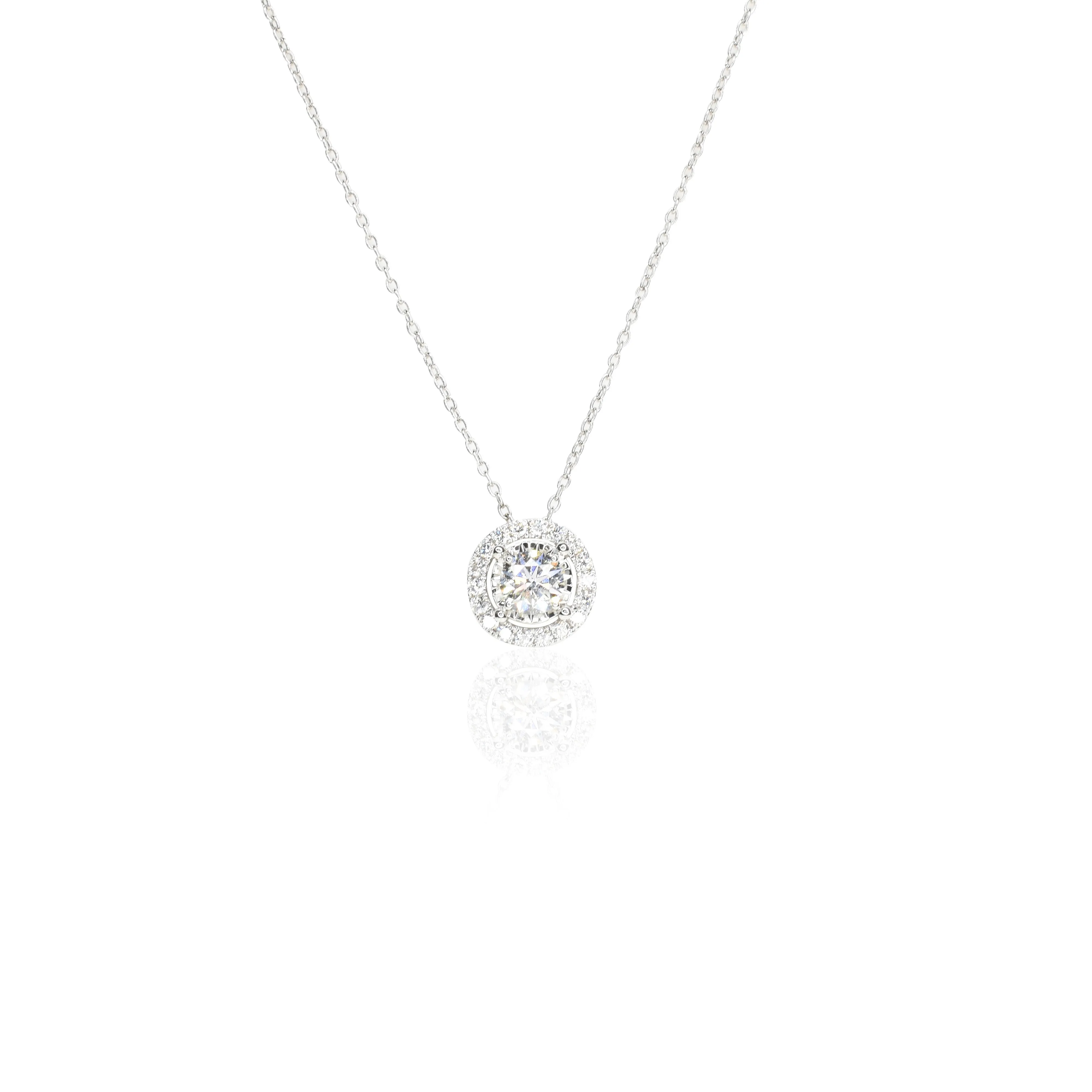 Majestic Halo Diamond Pendant