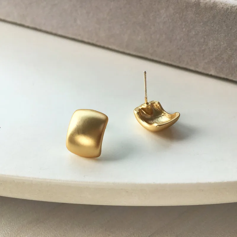 Matte Gold Earrings