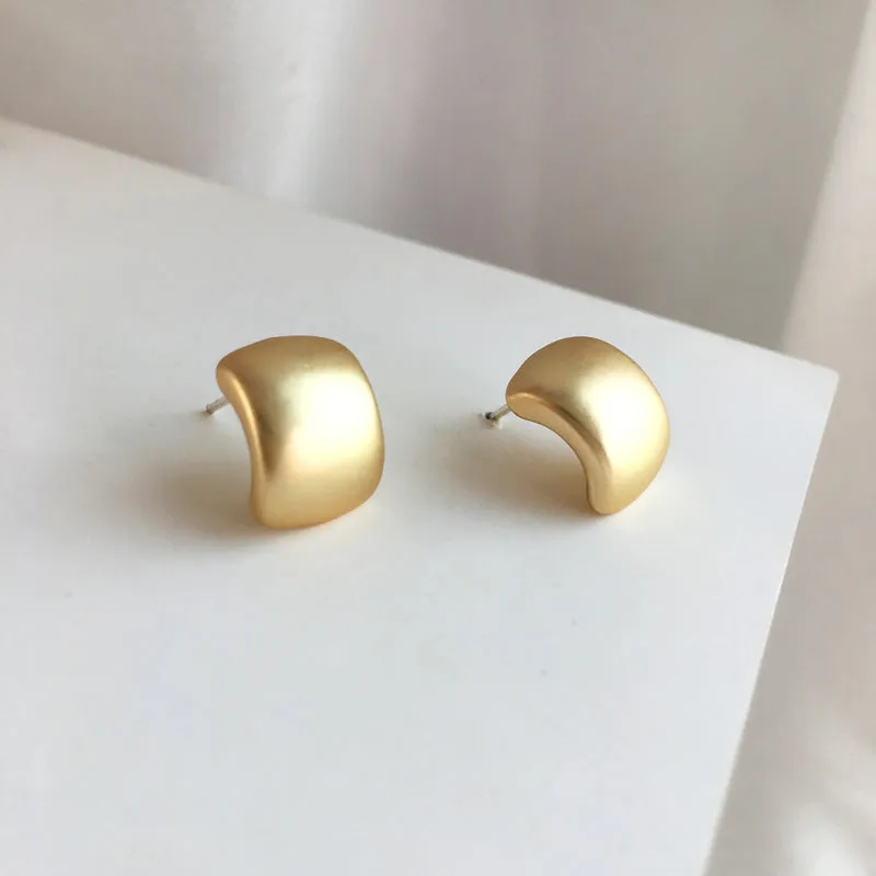 Matte Gold Earrings