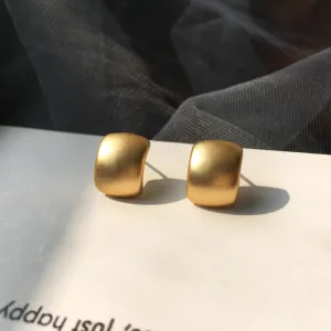 Matte Gold Earrings