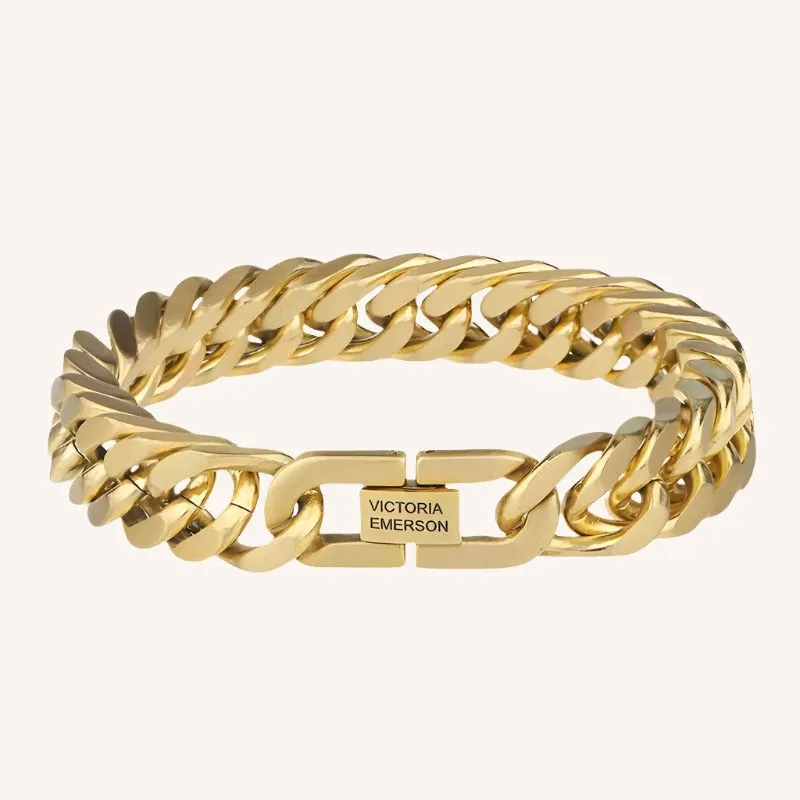 Matte Gold Heirloom Chopin Chain Bracelet