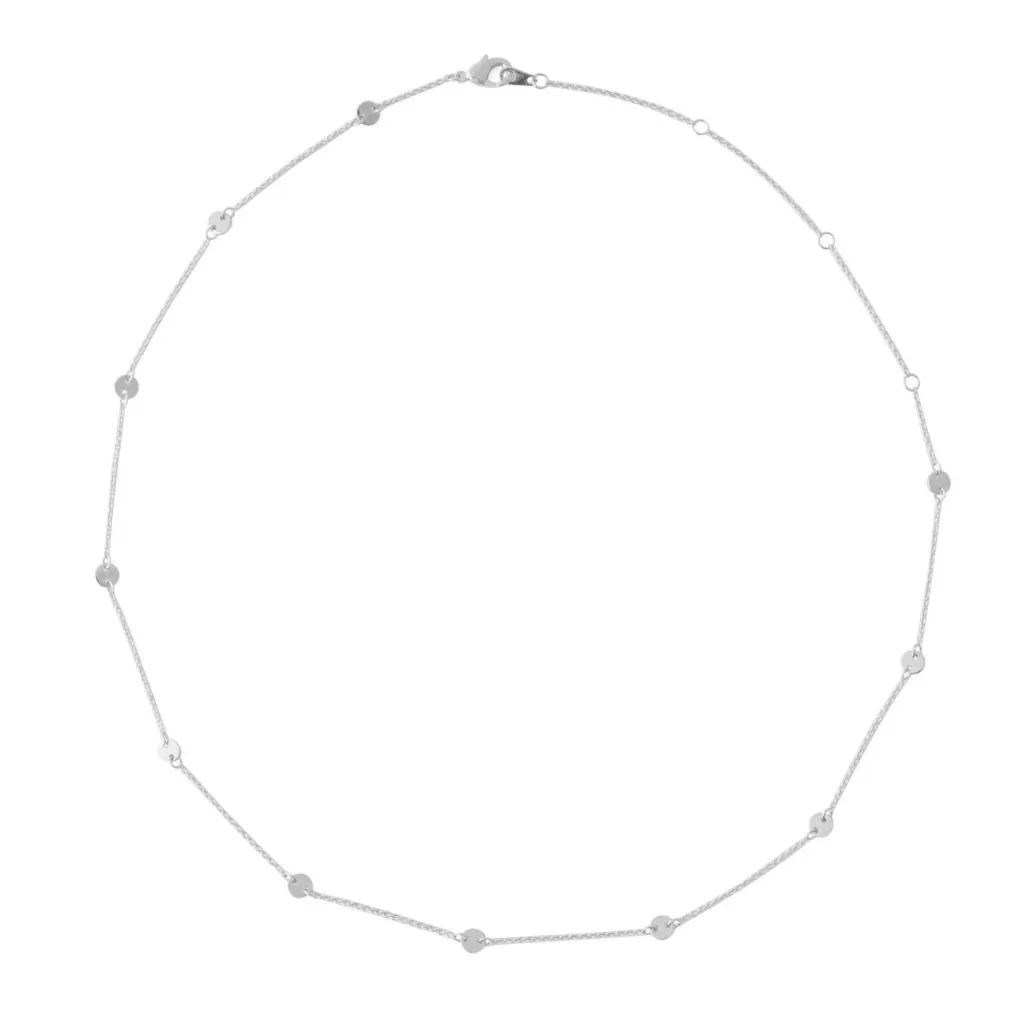 Milky Way Disc Chain Necklace