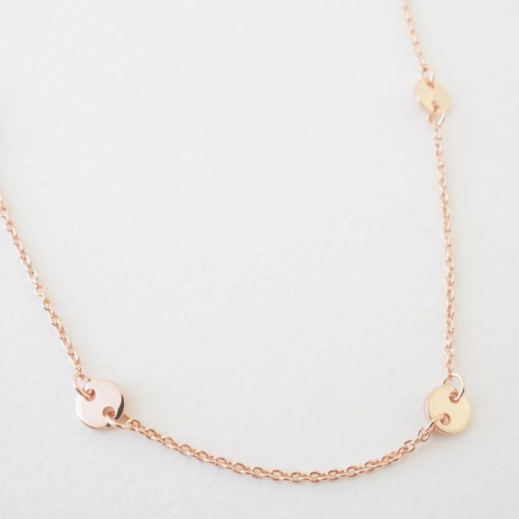 Milky Way Disc Chain Necklace