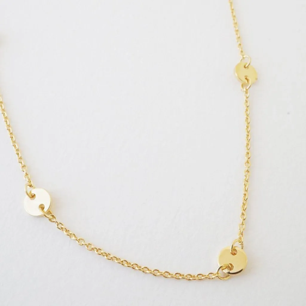 Milky Way Disc Chain Necklace