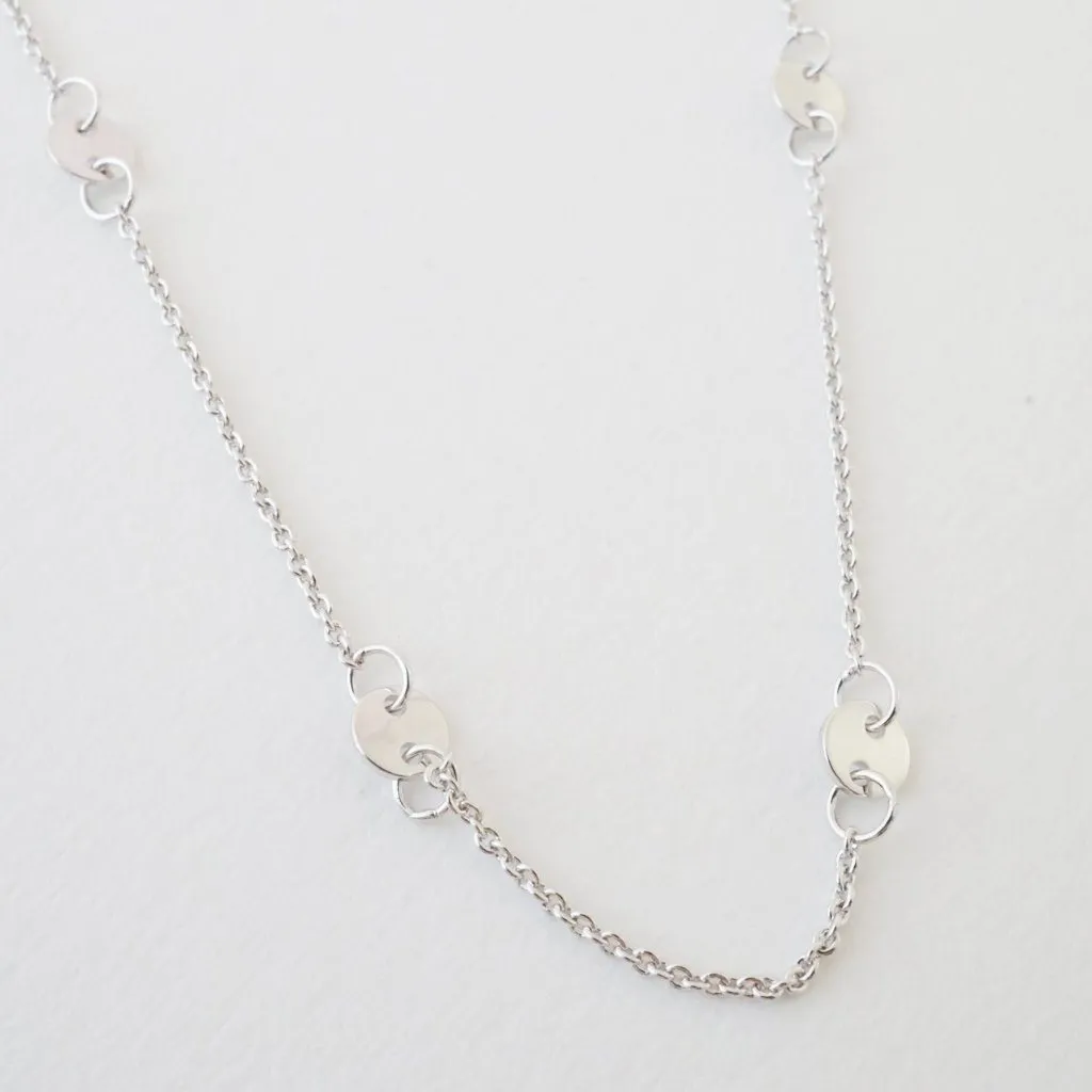 Milky Way Disc Chain Necklace