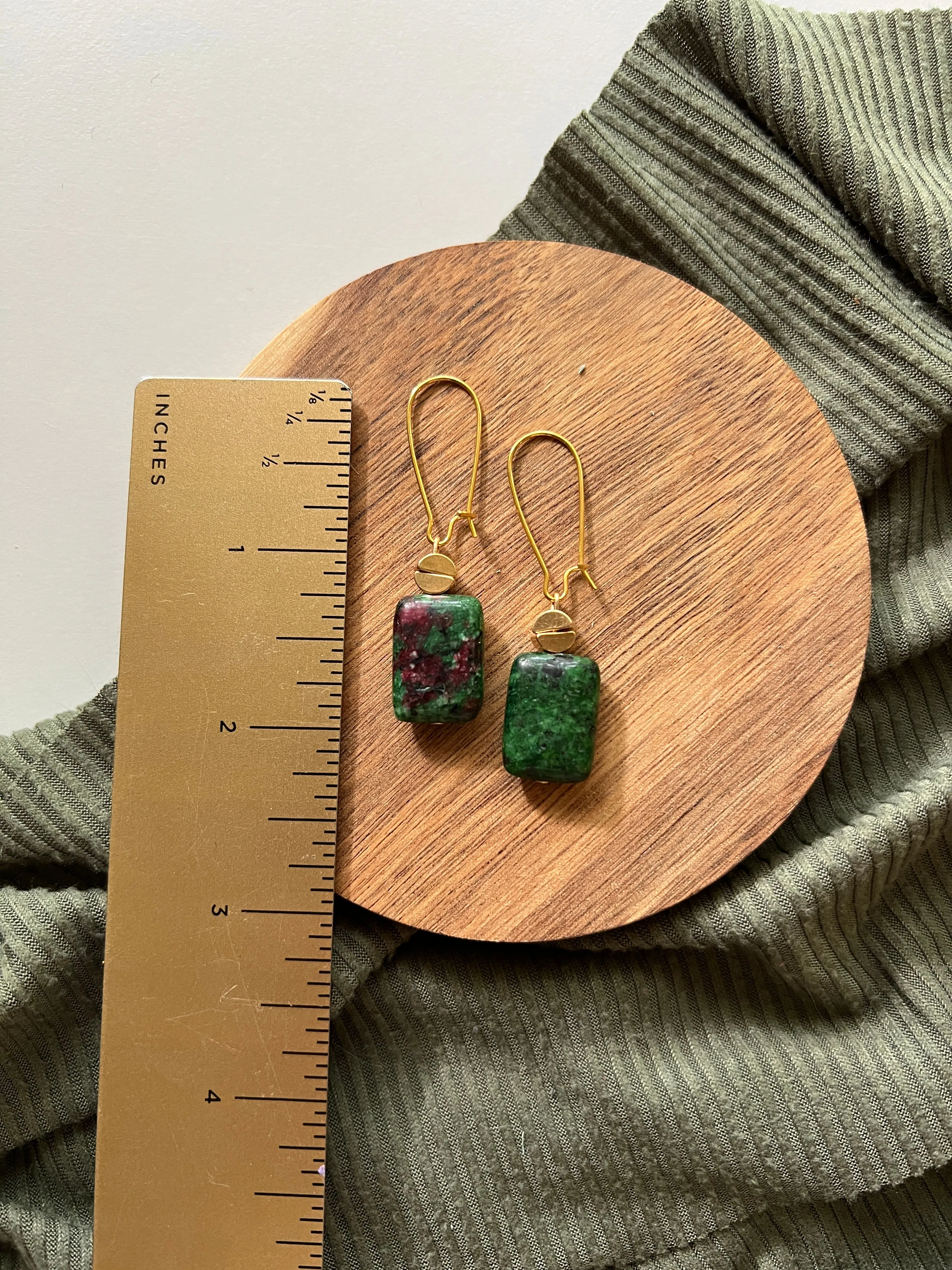 Moss | Jasper Earrings