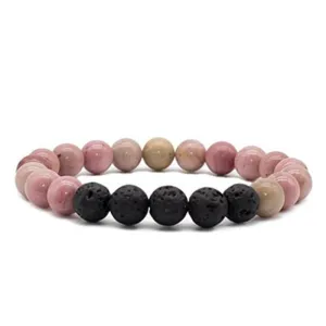 Natural Lava Stone (Black and Rose)