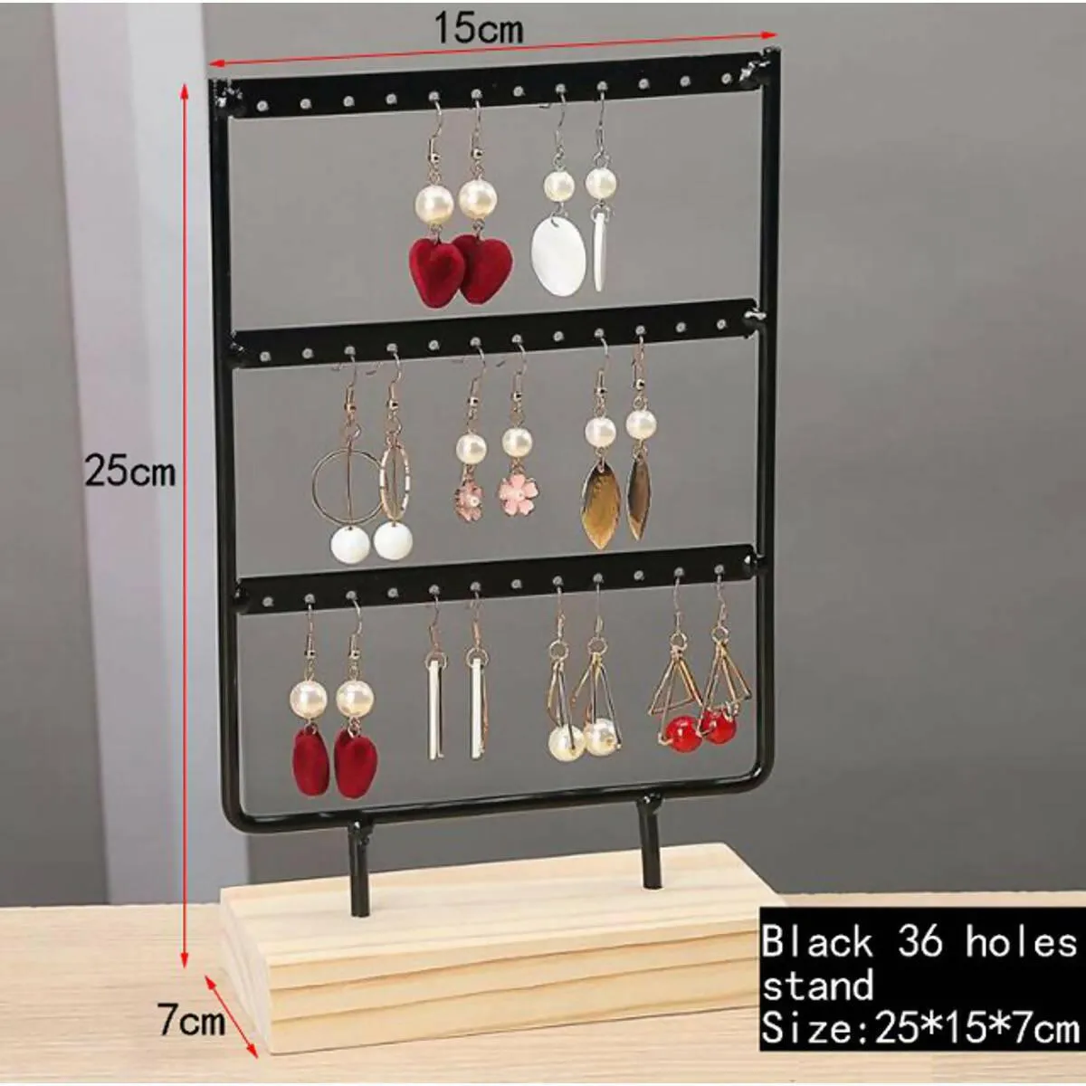 New steel holder for dangle earrings bracelets jewelry display stand