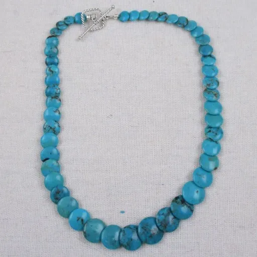 Overlapping Bead Turquoise Necklace