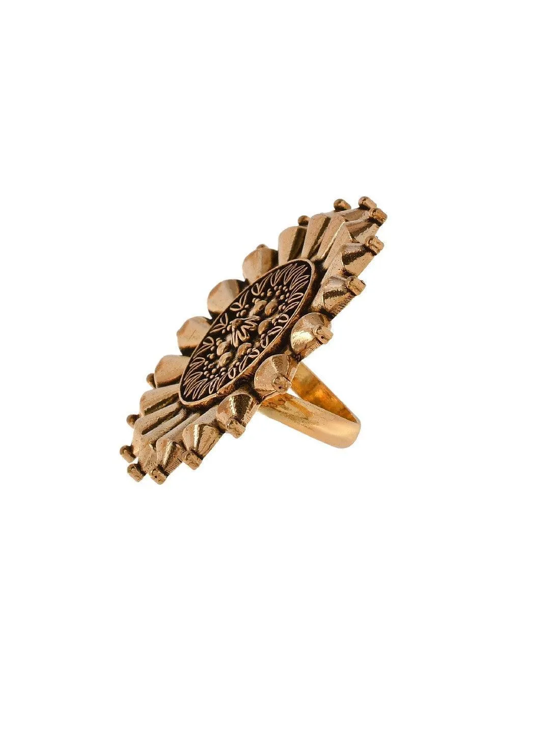 Oxidised Golden Chrysathrus Ring