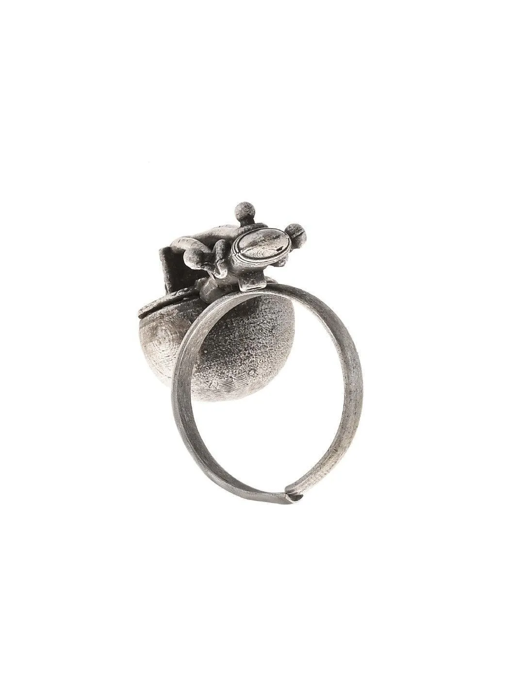 Oxidised Sangeet Veena Ring