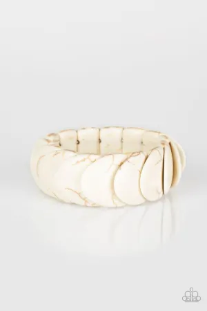 Paparazzi Bracelet ~ Nomadic Nature - White