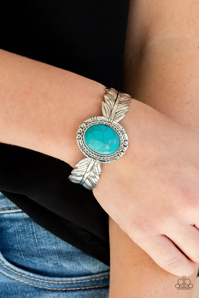 Paparazzi Bracelet ~ Western Wings - Blue