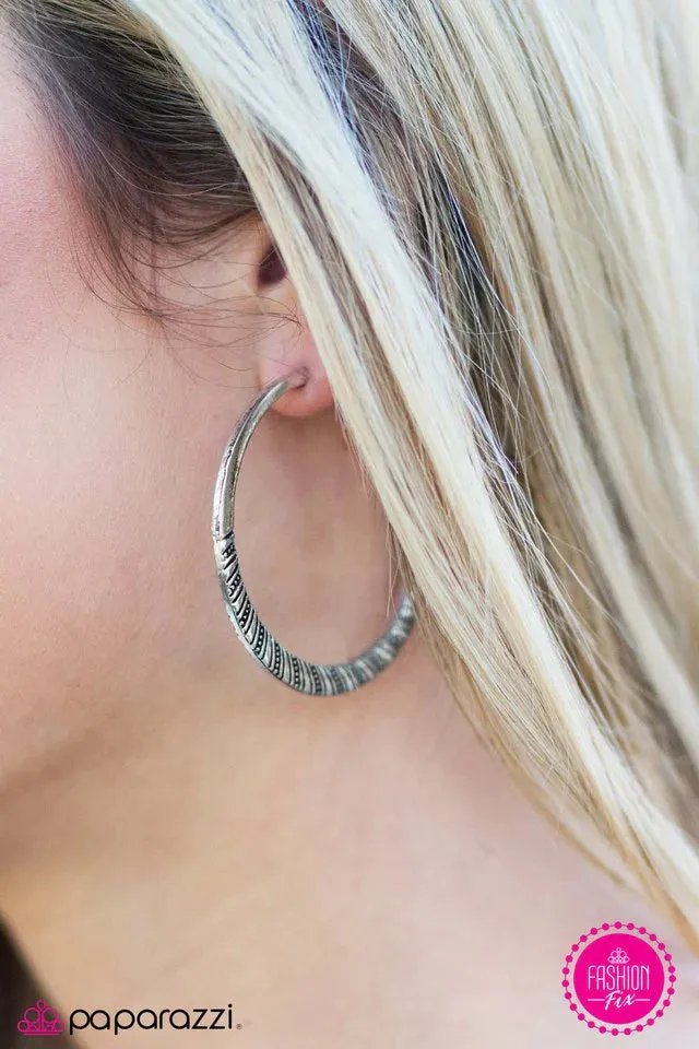 Paparazzi Earring ~ Lost Horizon - Silver